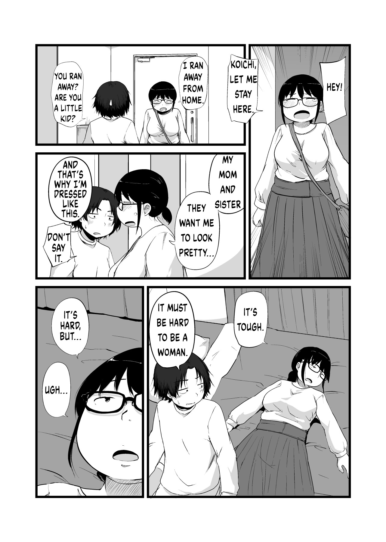 Hentai Manga Comic-My Friend Became a Plain-Faced Girl With Big Tits After TS-Read-3